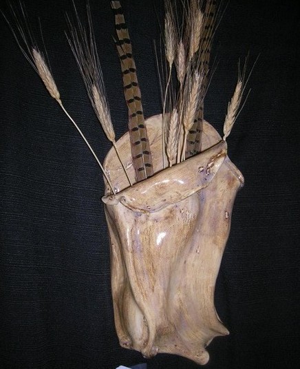 petrified wood wall hanging