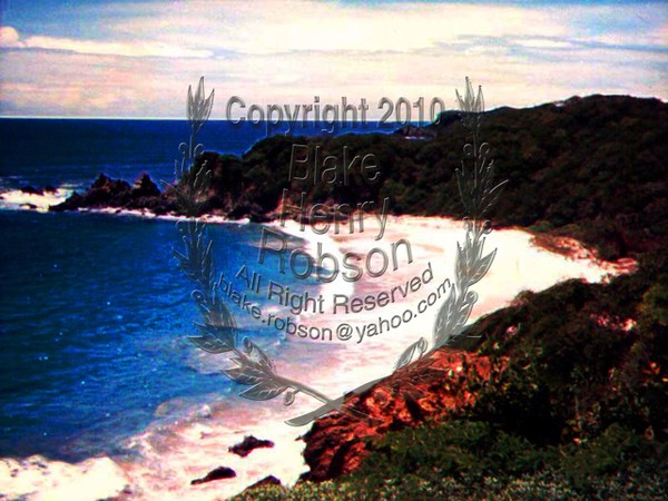 Secluded Beach Oceanfront Landscape