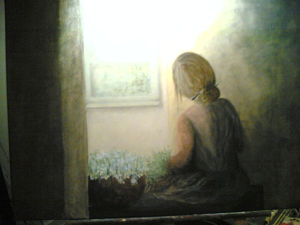working inside