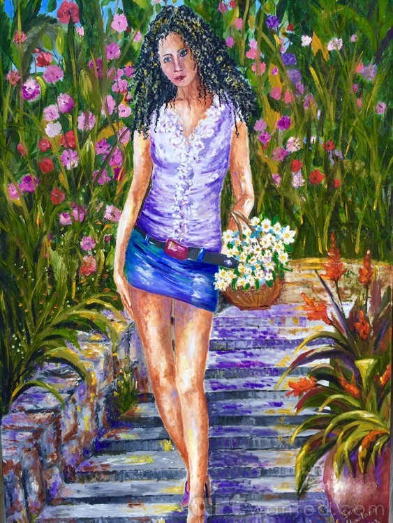 Girl in the garden 