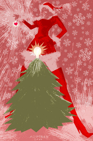 XMAS CARD 2006: LIGHTBULB TREE rgb
