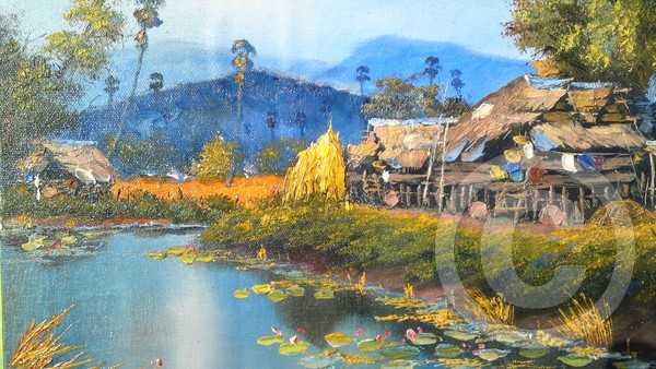 the village life & river