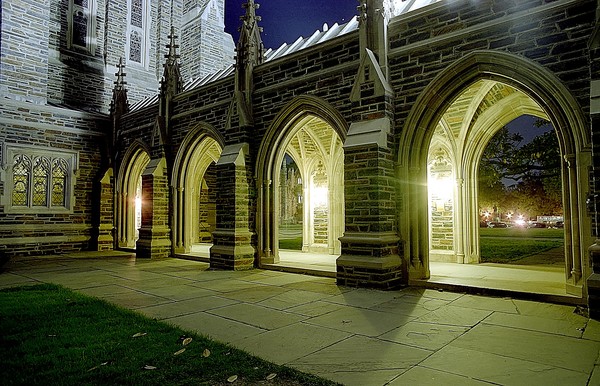 Duke Chapel at Night, Duke University