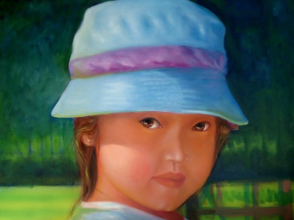 Kris at the park: Collection of the Artist
