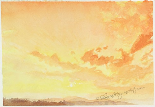 021 Skyscape #4 Glory (13 x 8 7/8 print)