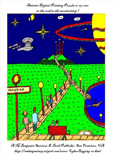 a path to the mountain top