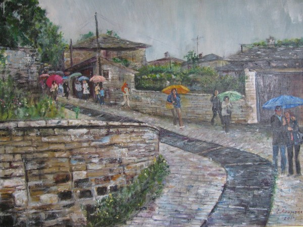 walk in the rain