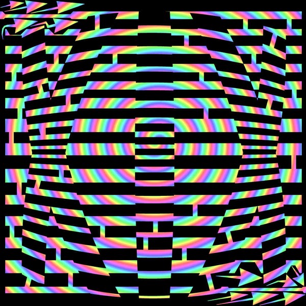 The Roman number 19 in op art maze