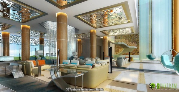 Interior Hotel - Resort Lobby