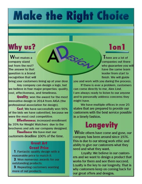 Business Newsletter page 1