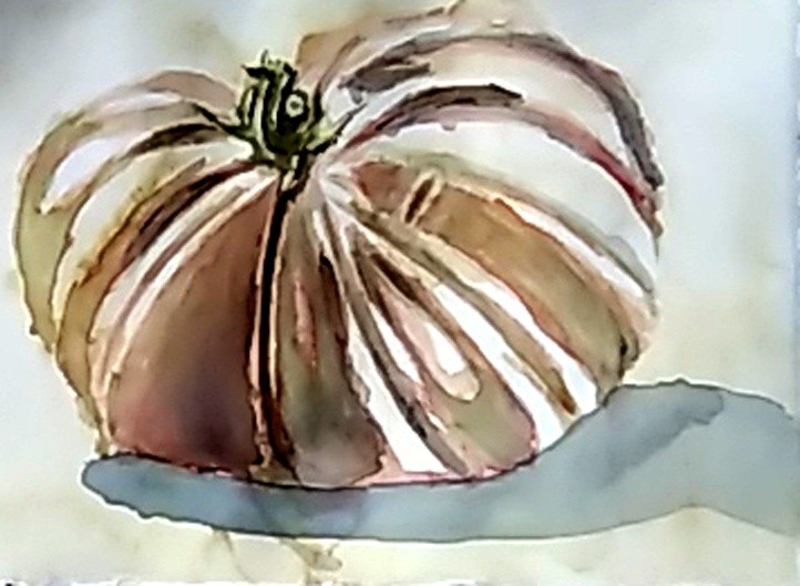 Green Tomato Watercolor