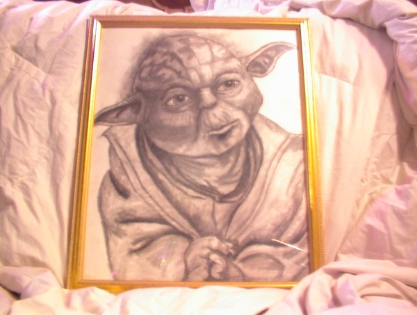 study after photograph of jedi master yoda