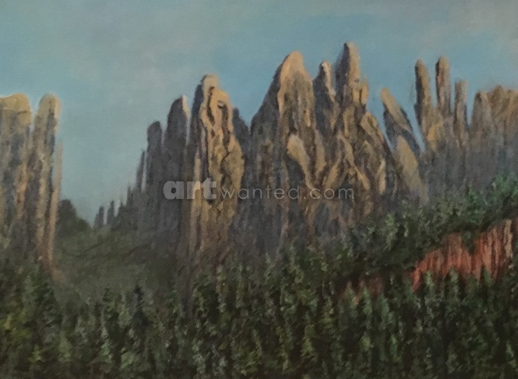 Jagged rock