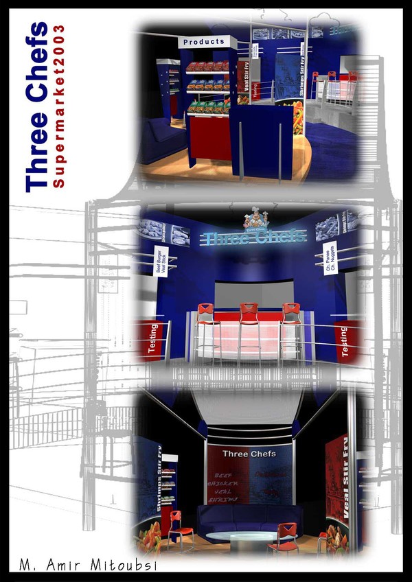 3 Chefs Booth Design