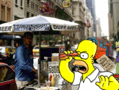 Homer and the Hot Dog