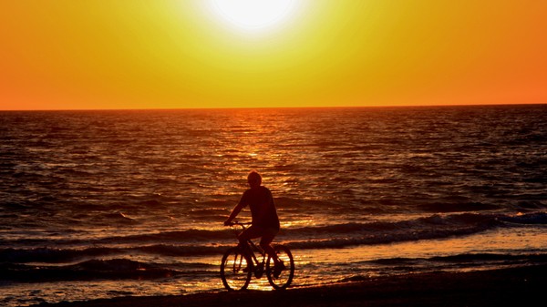 Riding in the Sunset