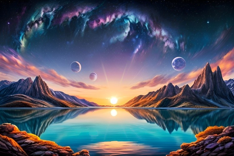 Beautiful view of happy nature