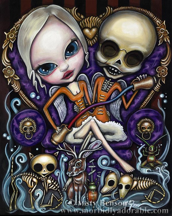 Temperance: Morbidly Adorable Tarot Art