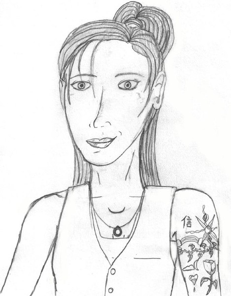Young lady with henna