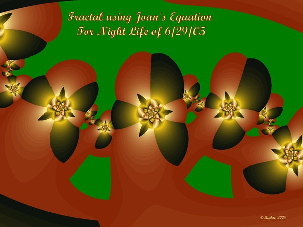 MBFractal using Joan's Equation!