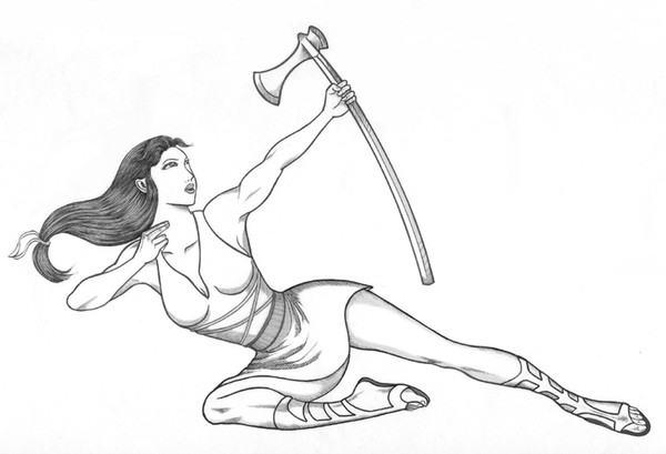 The Female Combat Hero