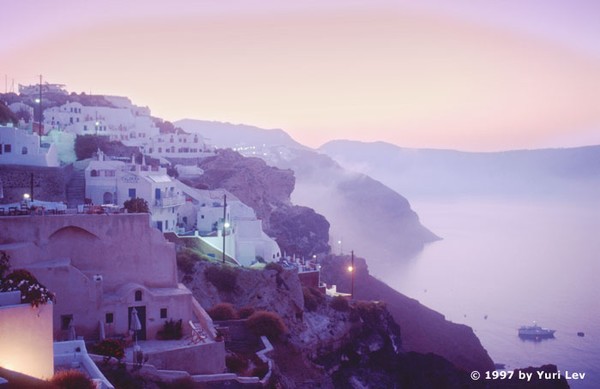 Sunrise in Santorini, Greece