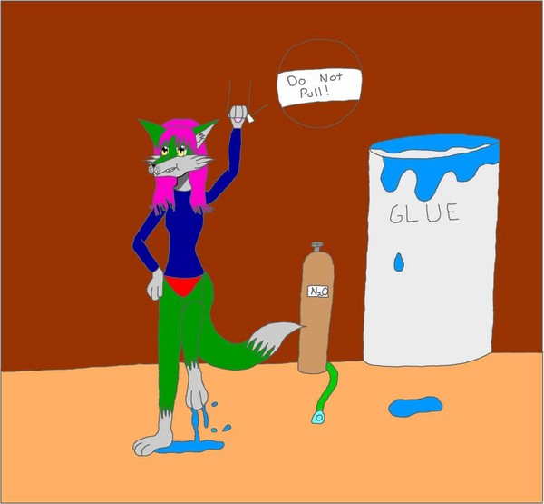 Glue factory fox