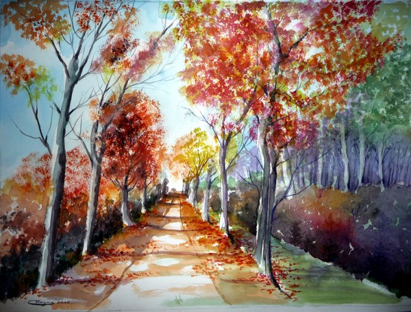 Autumn color palette