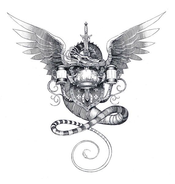 heraldry for the farmer Giles of Ham