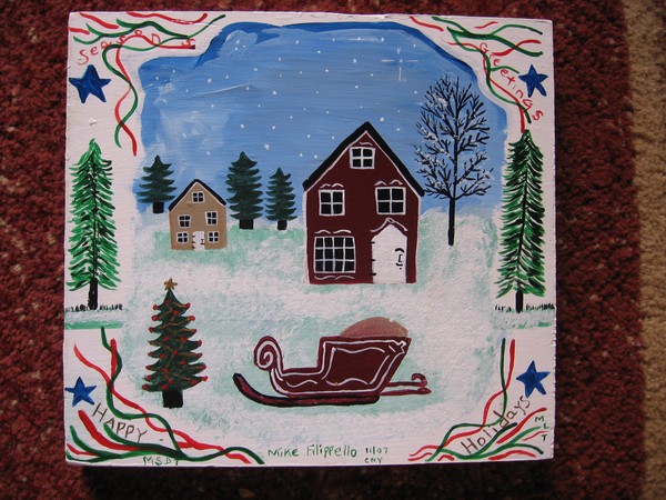 Christmas Sleigh at Snowflake Field