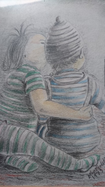 'My little brother.'