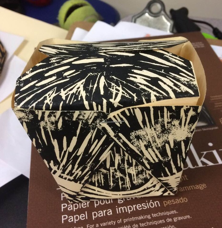 You Are What You Eat (rear view)/Linocut/2018