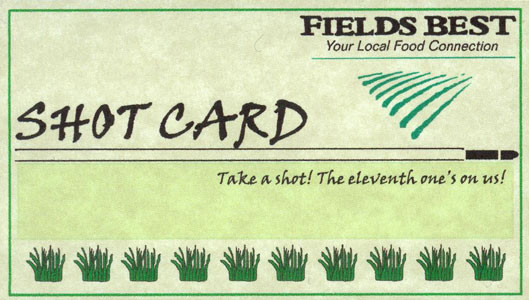 Juice Bar Shot Card