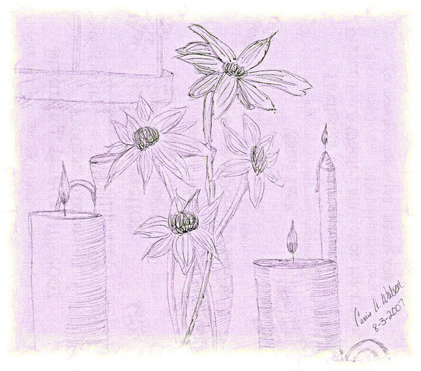 Flowers And Candles