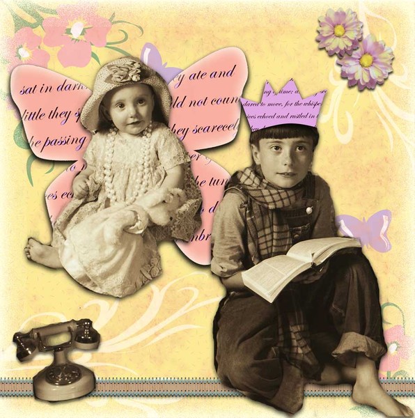 Kids Vintage Collage