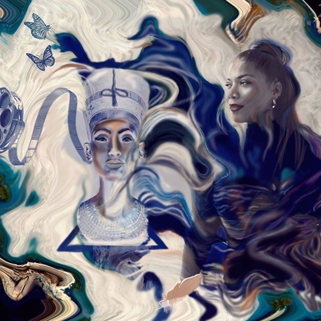 Queen Latifa Portrait Force of Nature
