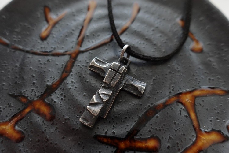 Power Tau Cross Cross, Heavy Sterling Silver for a Men who fights against global evil .Mir Gomolka 