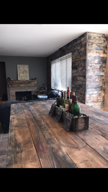 RECLAIMED WOOD ISLAND I BUILT * 8