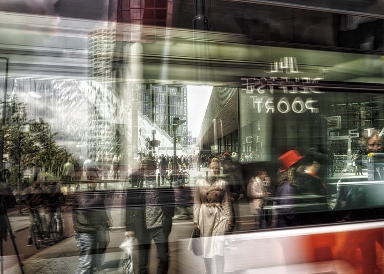 Rotterdam Central Station through tram