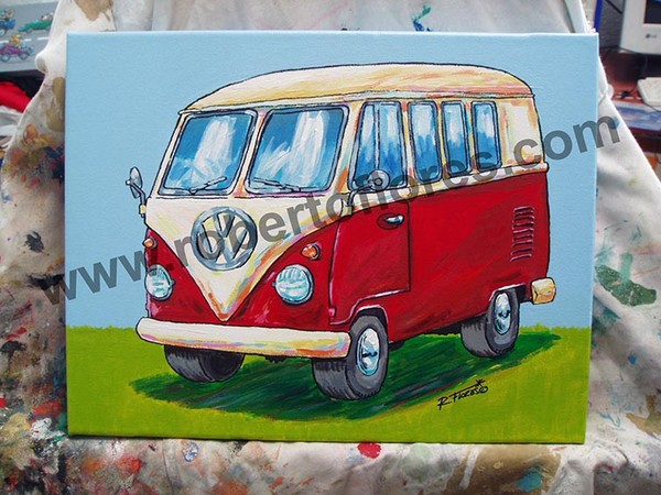 VW t1 Kombi van canvas