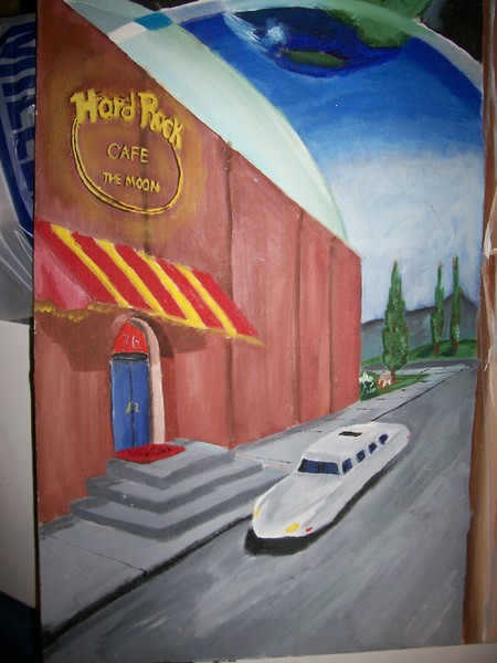 hard rock cafe on the moon
