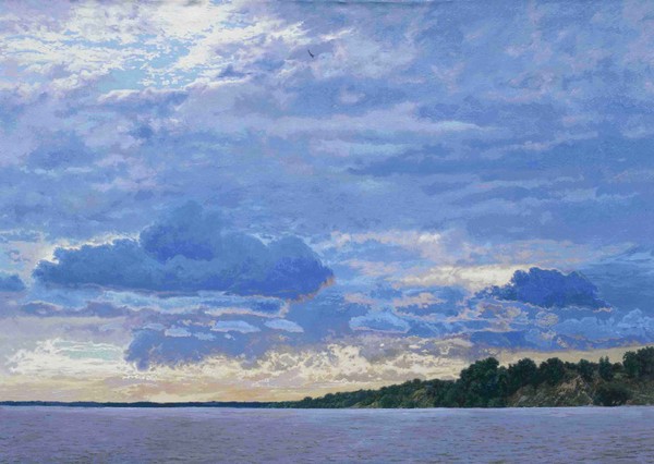 Sunset on the Volga.Gorodets