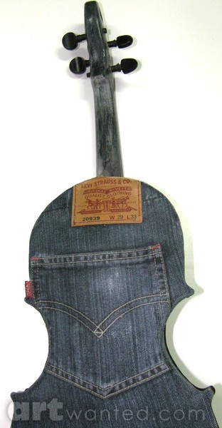 Levi's recycled denim-jeans violin