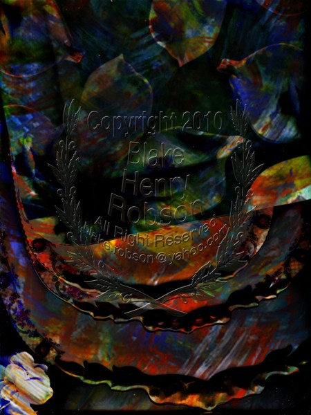 Dishes color collage digital edit