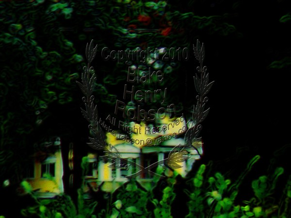 Haddonfield NJ home through the trees
