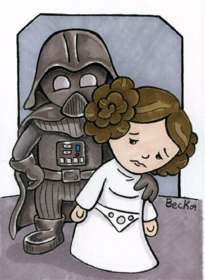 Leia and Vader