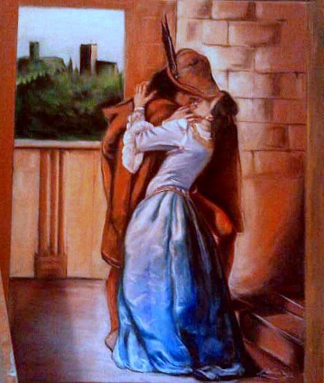 Omage to Hayez- The Kiss