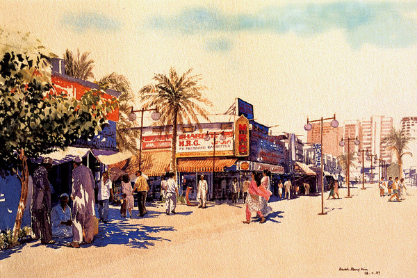 Bazaar, Abu Dhabi.