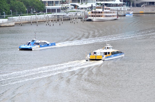 City Cats passing on the Brisbane River