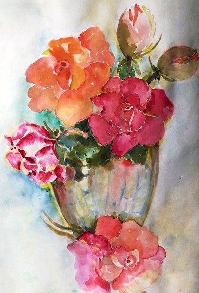 Roses from candies